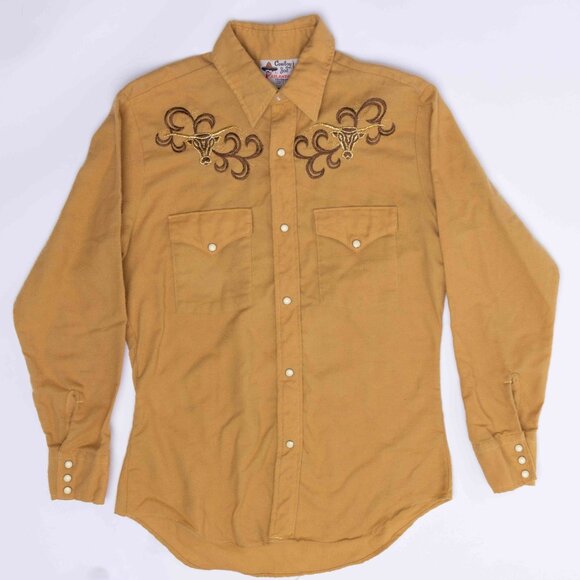 Vintage 1970’s Cowboy Joe Atlantic Western Button Up with embroidery - Picture 2 of 6